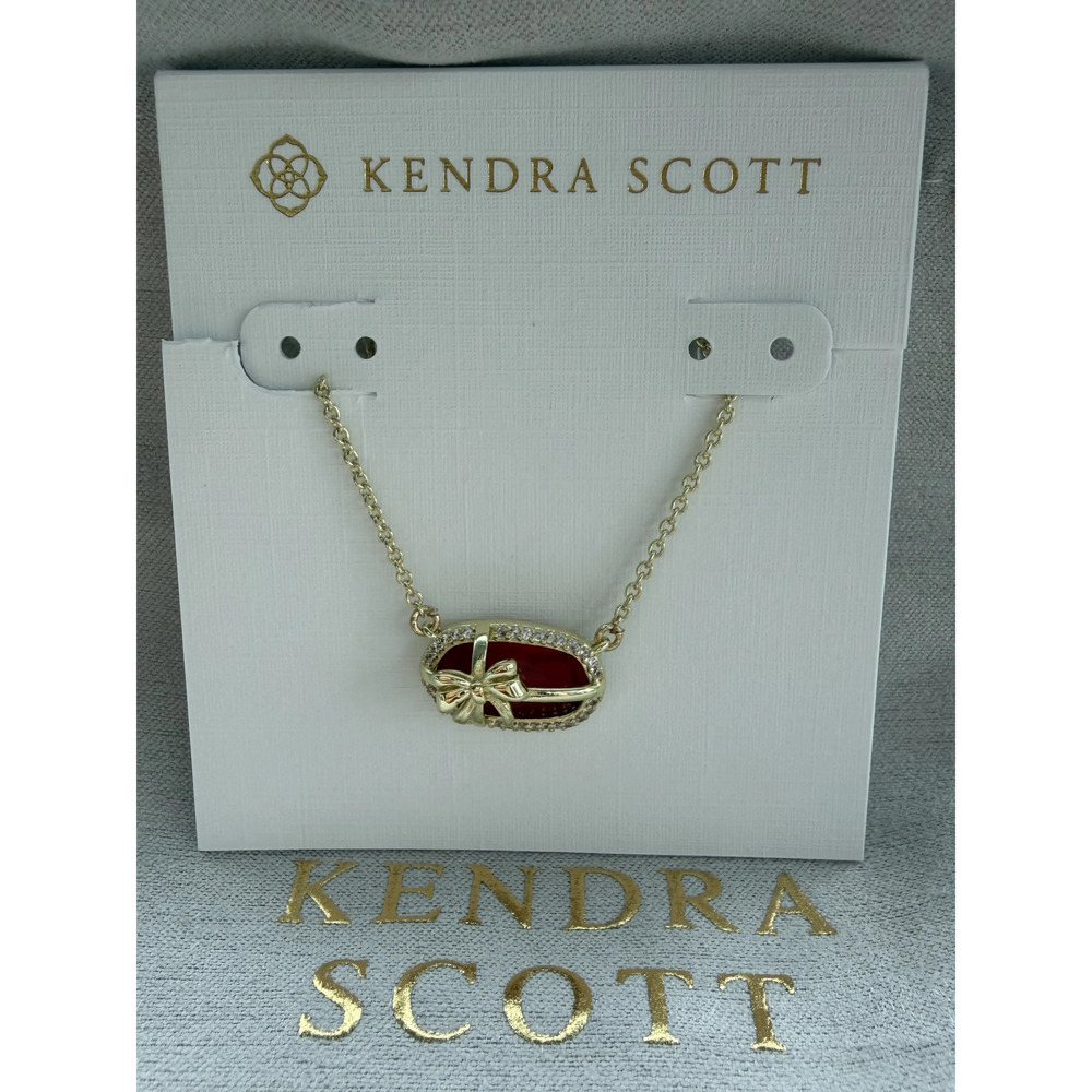 Kendra Scott Red Pendant Necklace